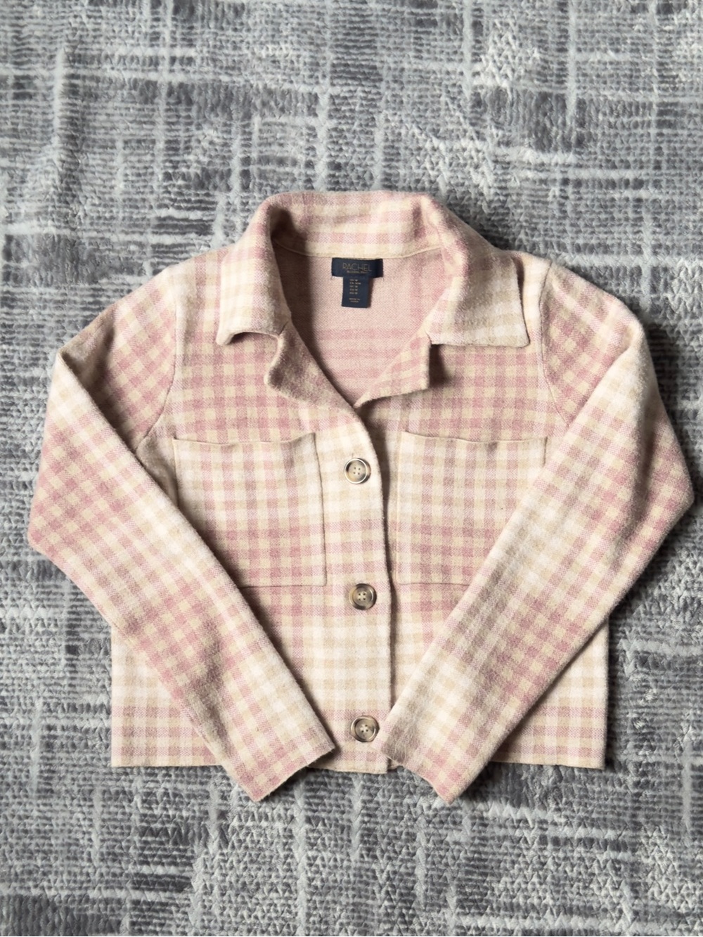 Rachel Roy Button-Up Knit Blazer - Size Medium🌸💗